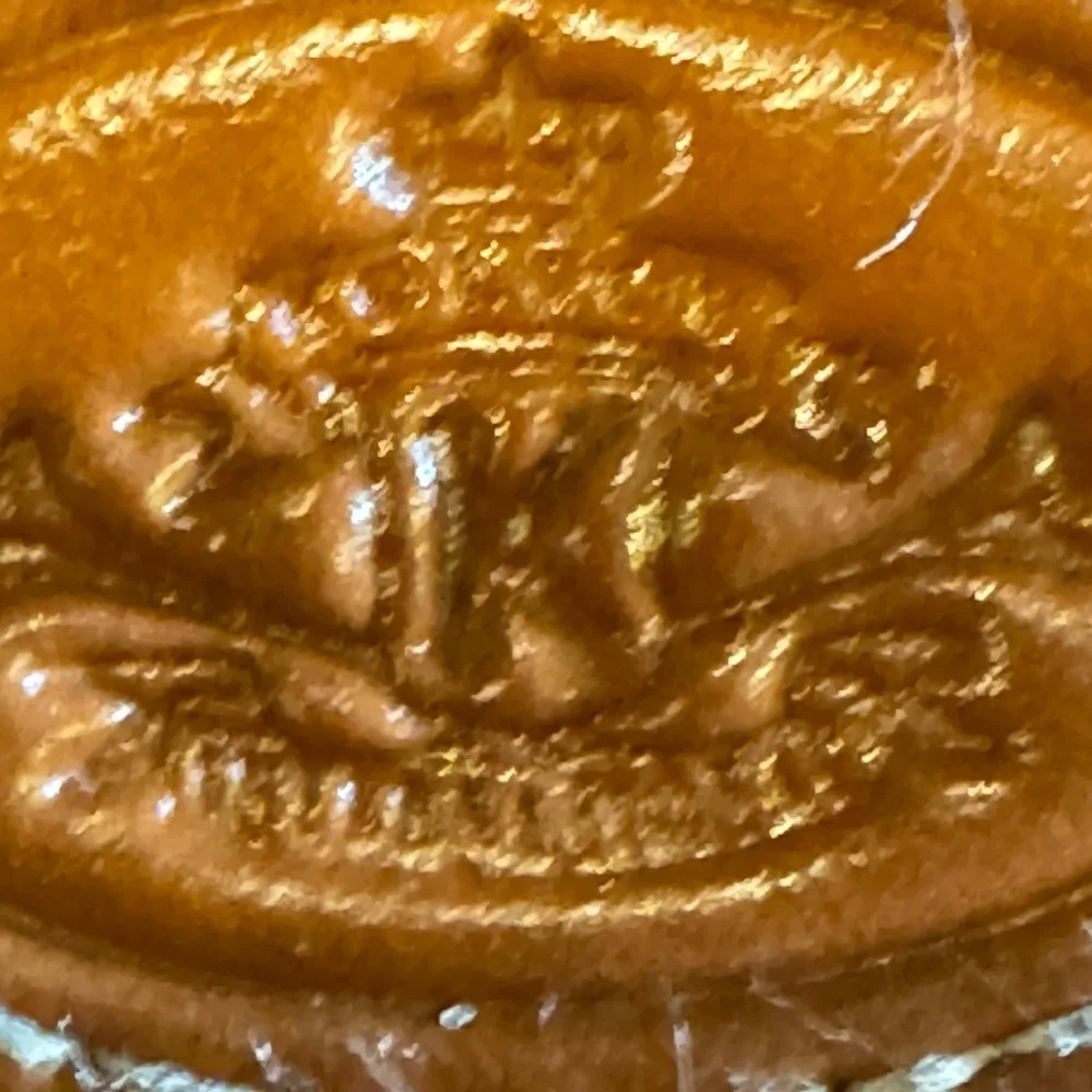 Vintage Blue and Tan Pebblesd Leather Crossbody Bag - Picture 15 of 15